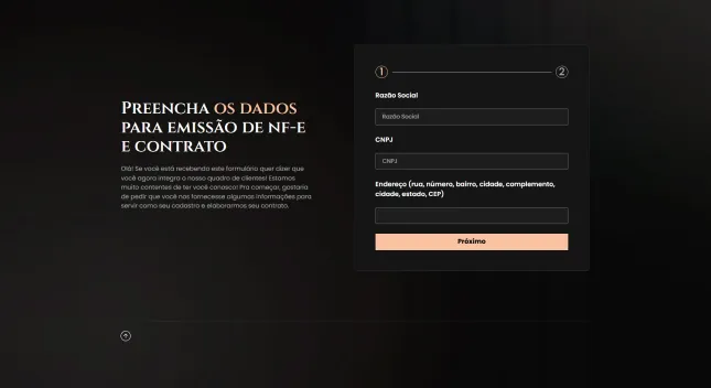 Formulário Nota Fiscal