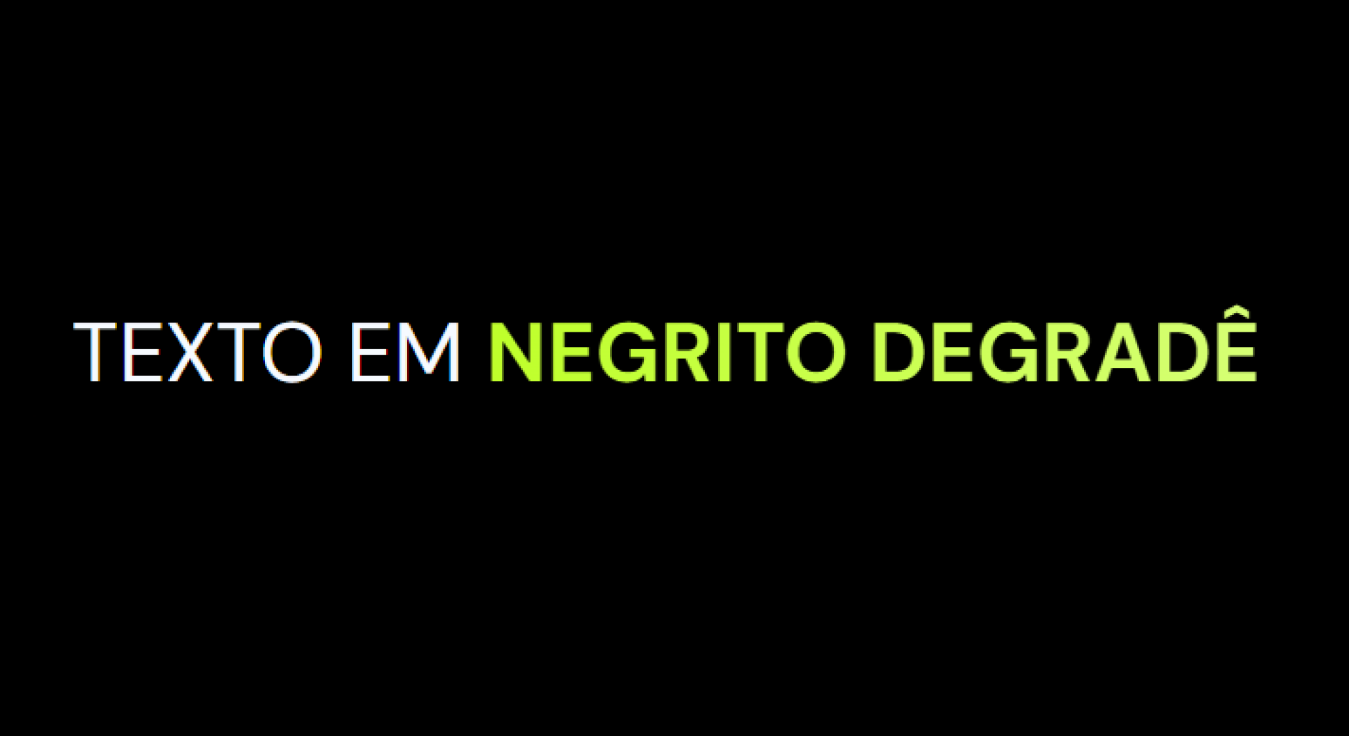 Negrito com degradê
